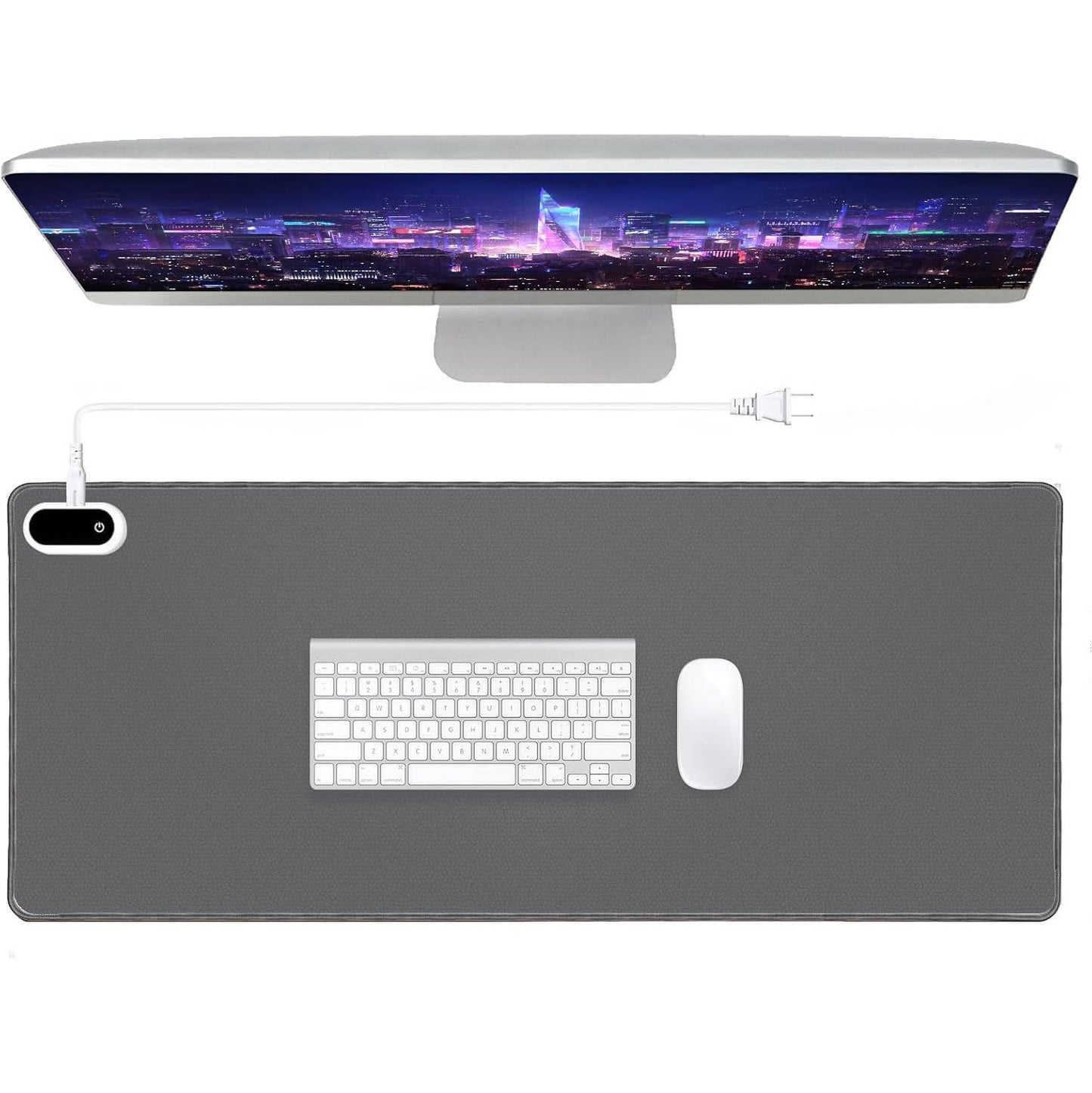 Heated Mouse and Desk Pad with Adjustable Temperature