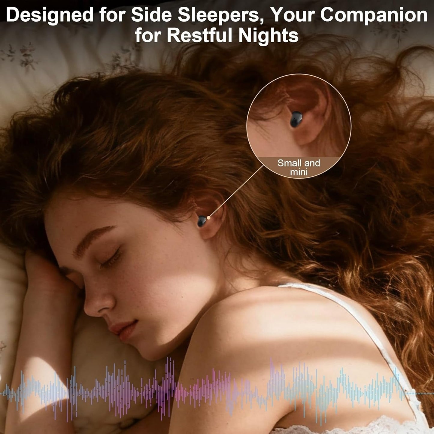 Mini Wireless Bluetooth Earbuds for Small Ear Canals, Ergonomic Discreet Design with HiFi Sound and Touch Controls