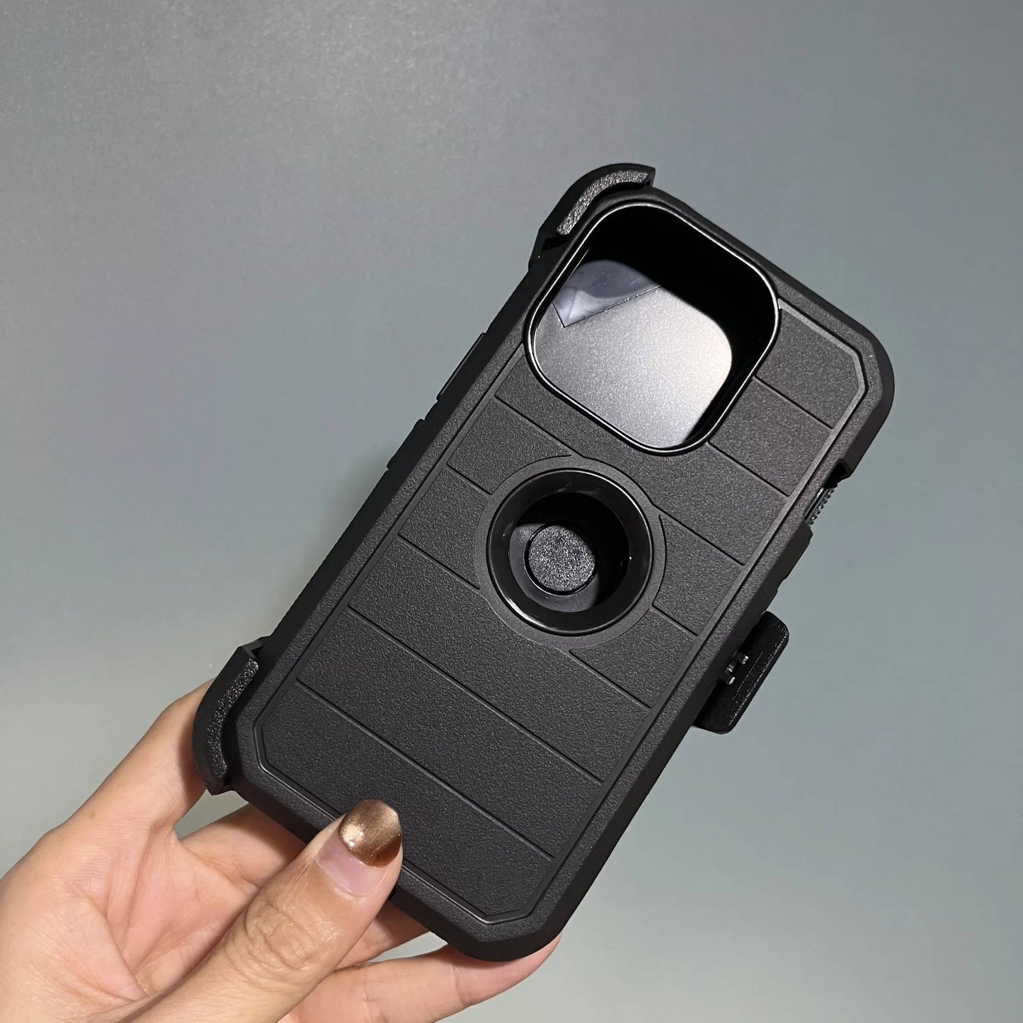 Shockproof Heavy Duty iPhone 15 16 17 Pro Max Case with Kickstand and Holster