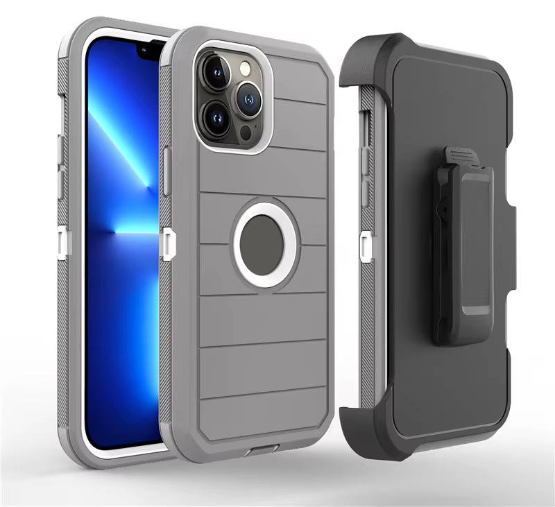 Shockproof Heavy Duty iPhone 15 16 17 Pro Max Case with Kickstand and Holster