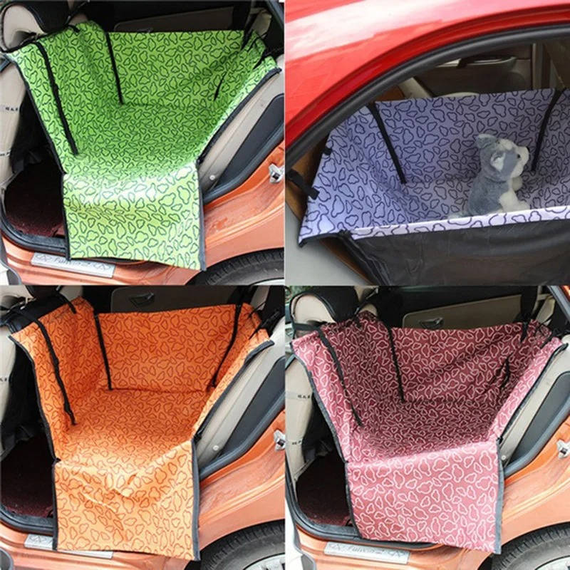 Waterproof Dog Car Seat Hammock Cover with Adjustable Straps