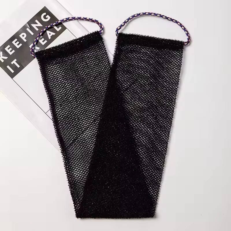 Exfoliating Shower Net Sponge with Drawstring Handles