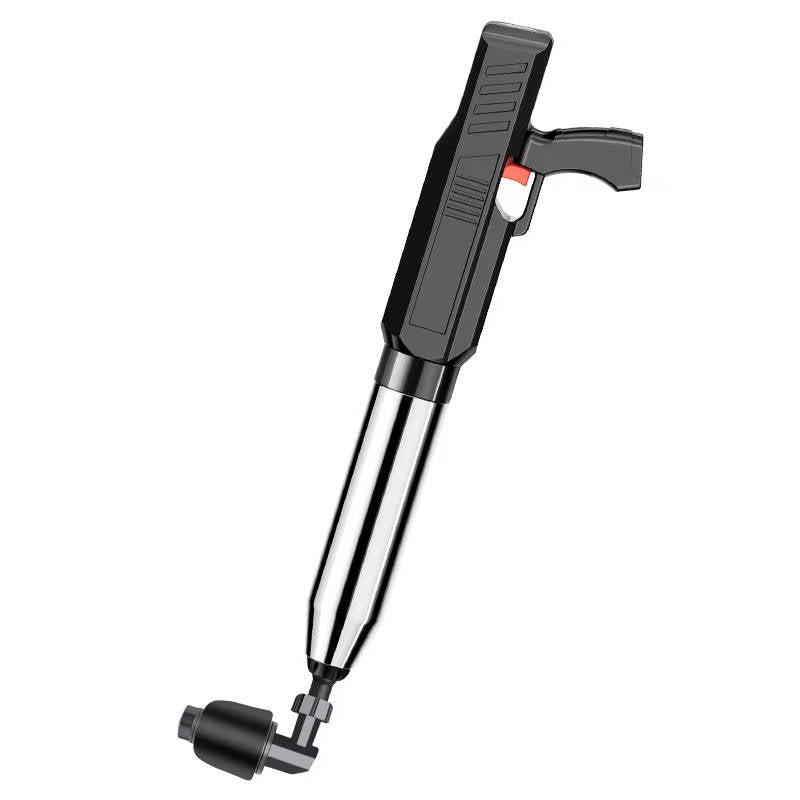Electric High Pressure Toilet Plunger with Adjustable Pressure and Multiple Heads