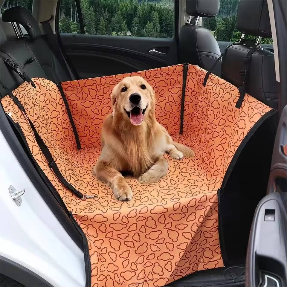Waterproof Dog Car Seat Hammock Cover with Adjustable Straps