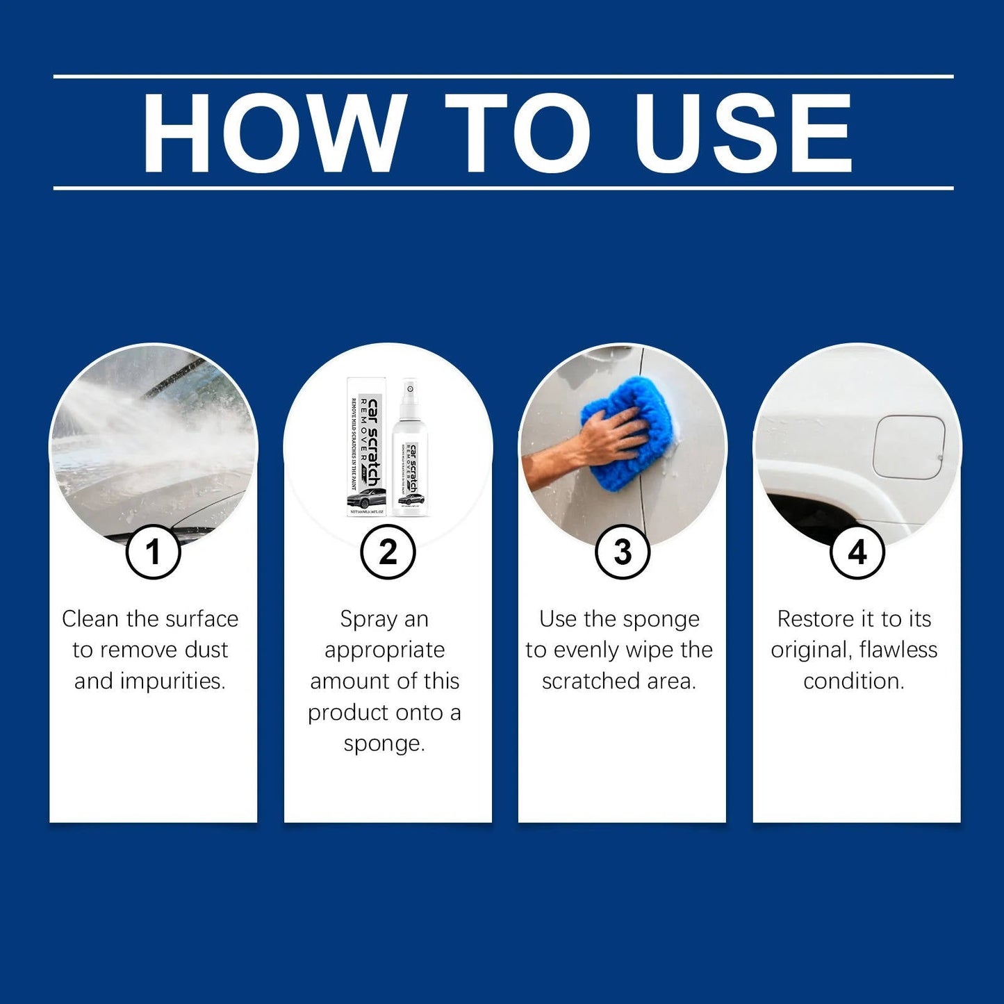 Nano Particle Car Scratch Remover Spray with UV Protection