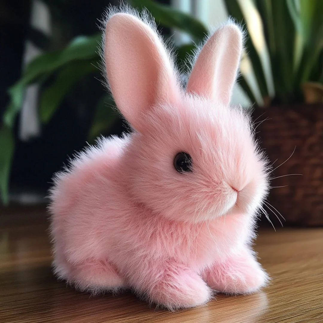Interactive Plush Bunny Toy with Voice Recognition and Touch Sensors