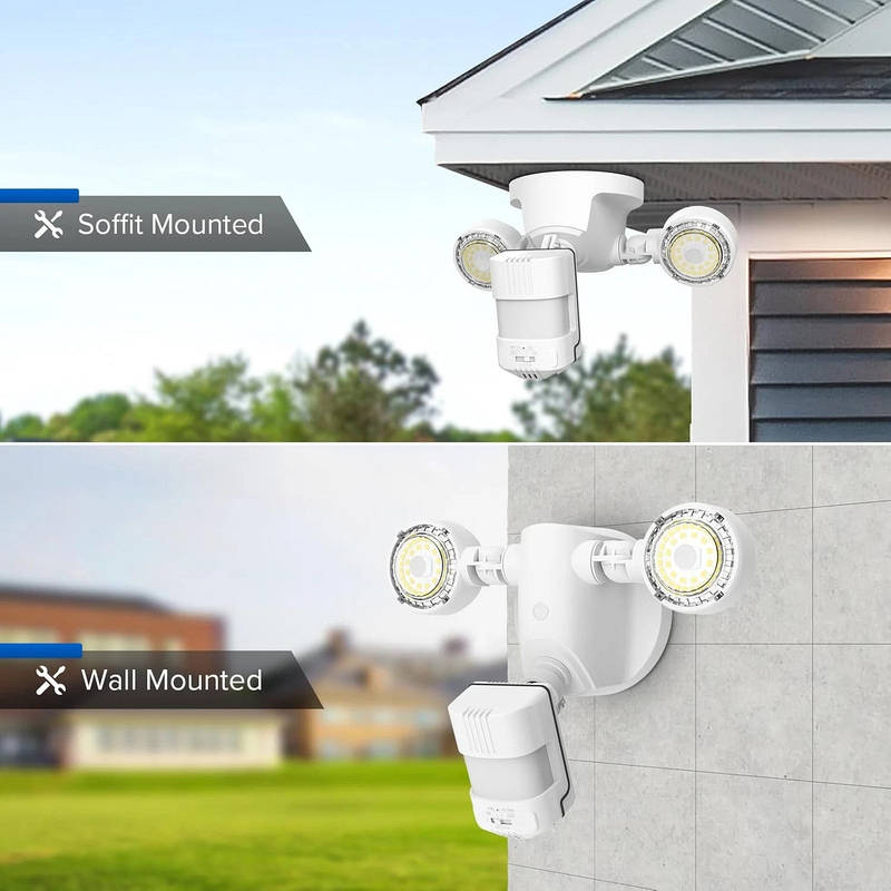 15W Motion Sensor LED Flood Light with 2000 Lumens and 320 Degree Beam Angle