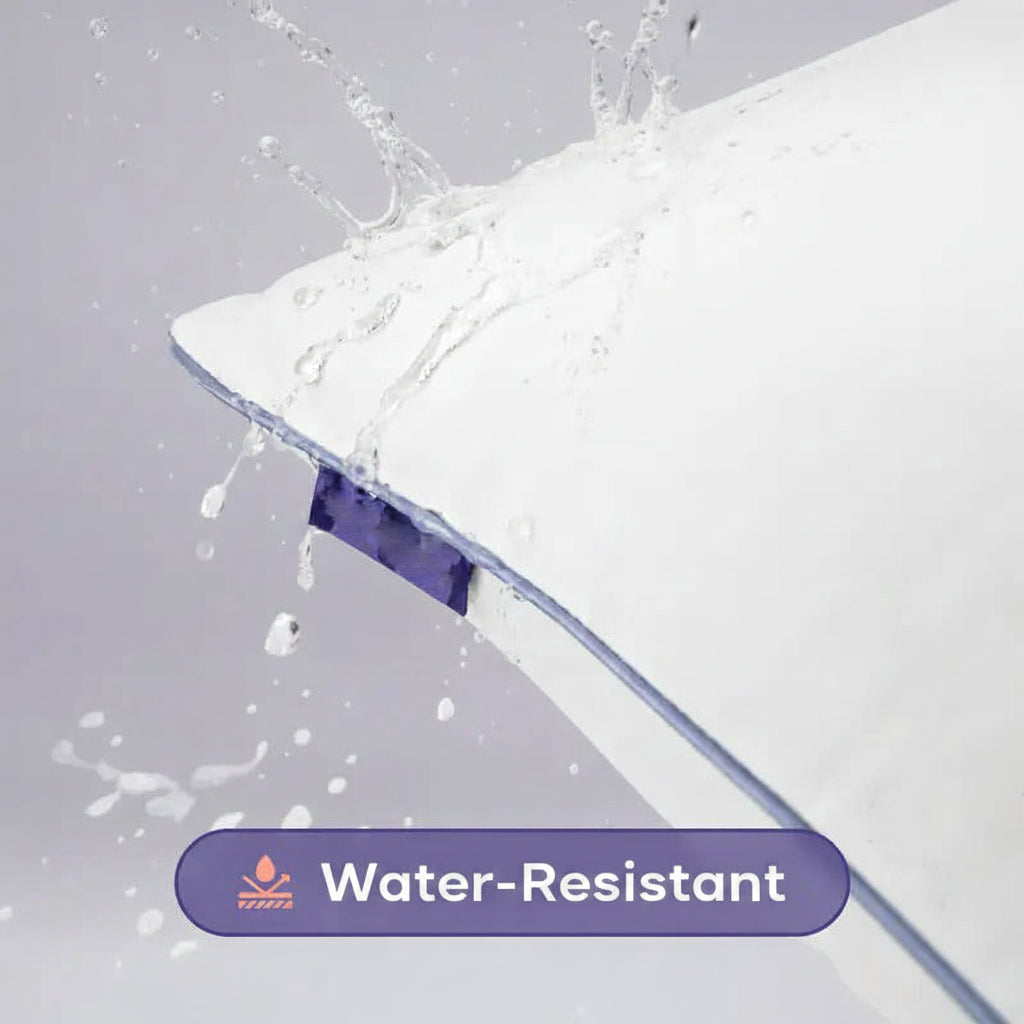 Water-Resistant Down Alternative Bed Pillow with Stain Protection