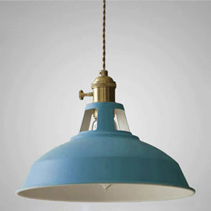 Industrial Retro Pendant Light in Metal with Adjustable Chain