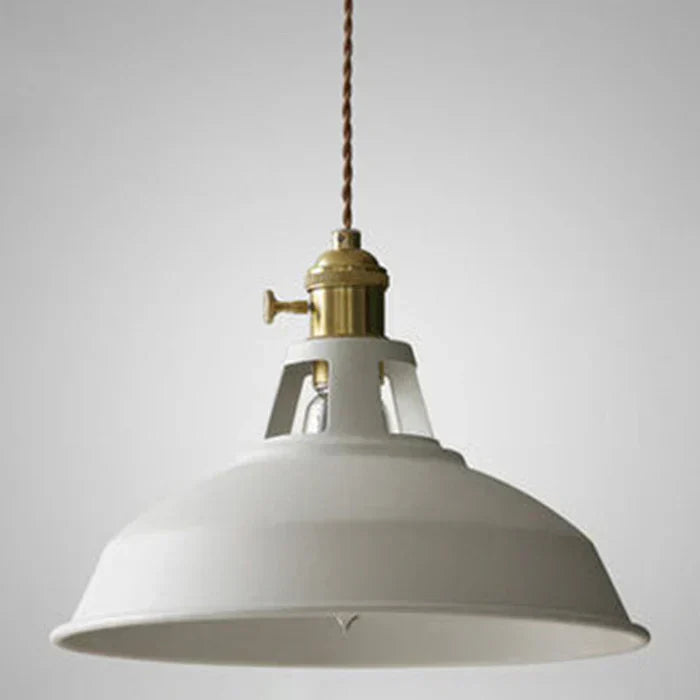 Industrial Retro Pendant Light in Metal with Adjustable Chain