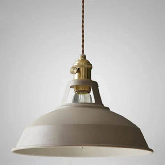 Industrial Retro Pendant Light in Metal with Adjustable Chain