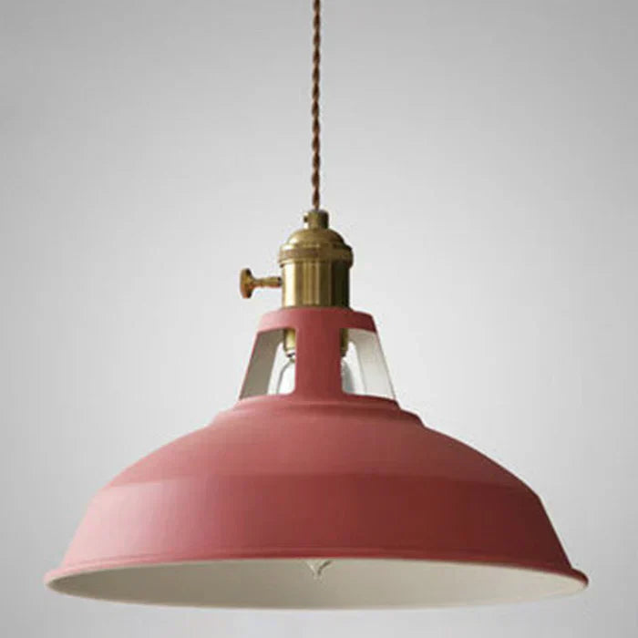 Industrial Retro Pendant Light in Metal with Adjustable Chain