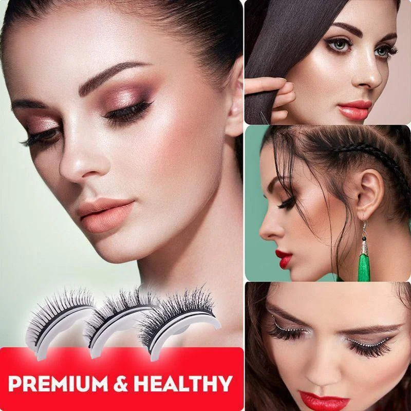 Self-Adhesive Reusable Natural Look Eyelashes
