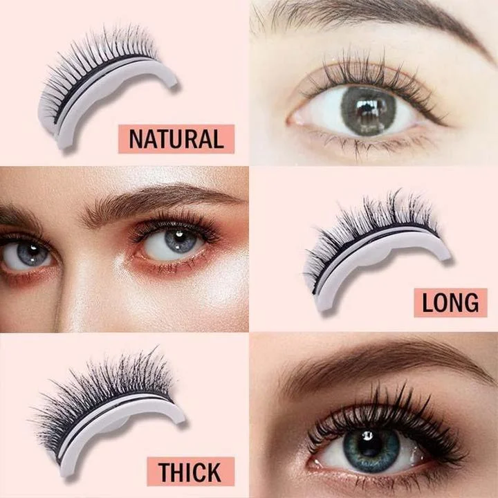 Self-Adhesive Reusable Natural Look Eyelashes
