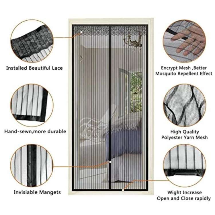 Magnetic Mesh Door Screen for Mosquito Protection