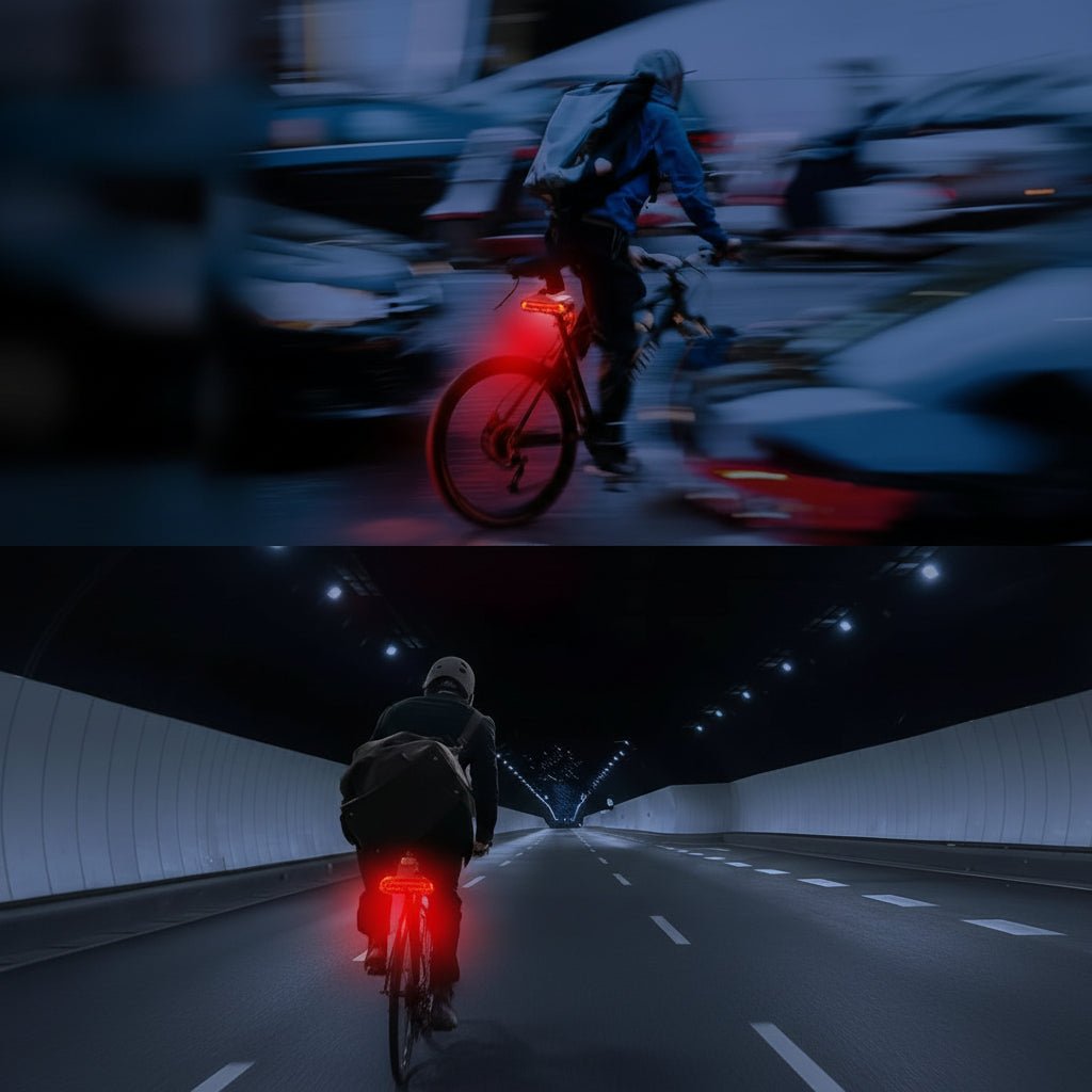 Intelligent USB Rechargeable Bicycle Rear Light with Alarm