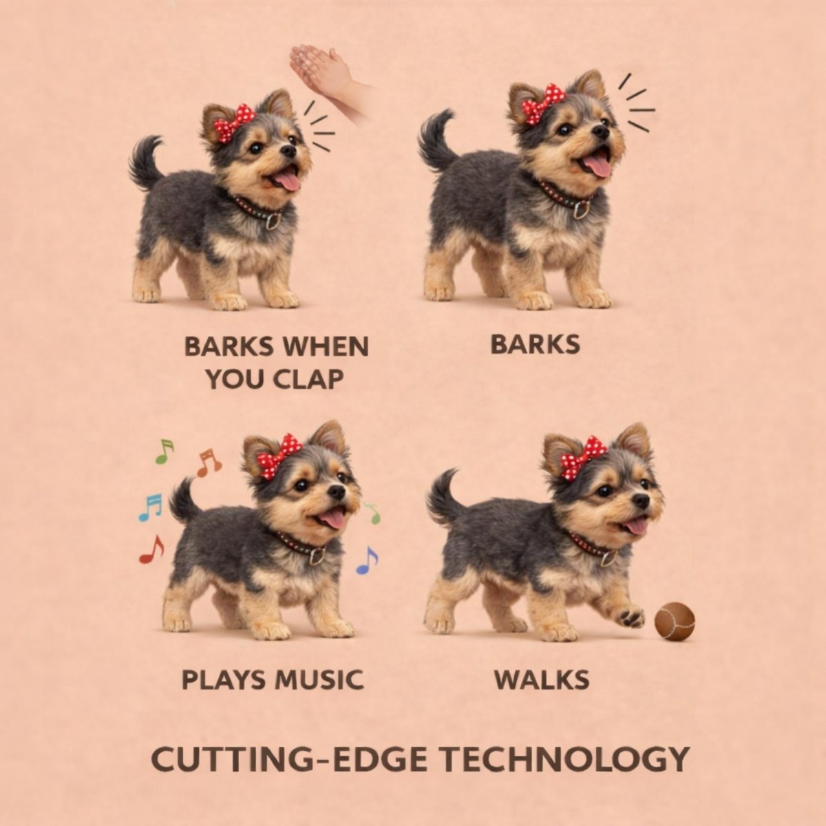 Interactive Realistic Robot Dog Toy for Kids