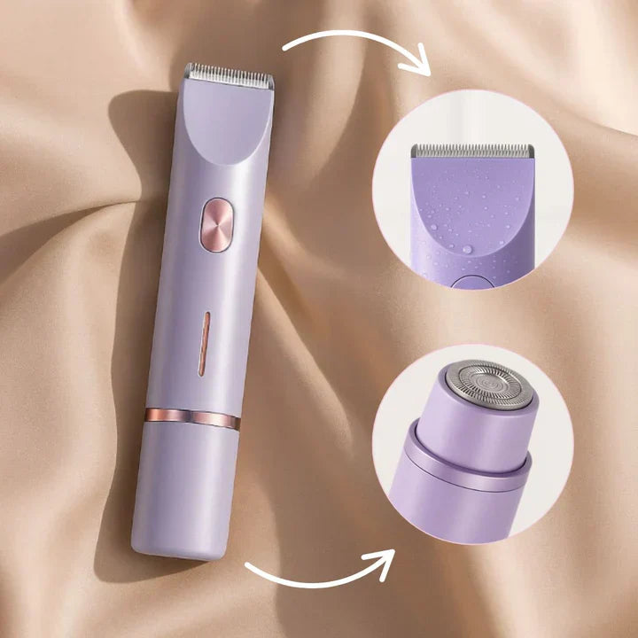 Women's Waterproof Electric Intimate Shaver with USB Rechargeable Design