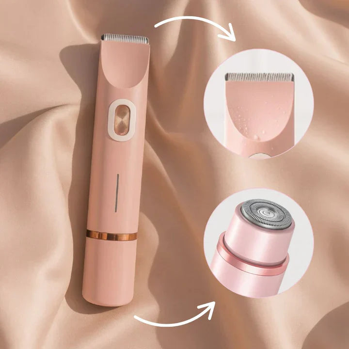 Women's Waterproof Electric Intimate Shaver with USB Rechargeable Design