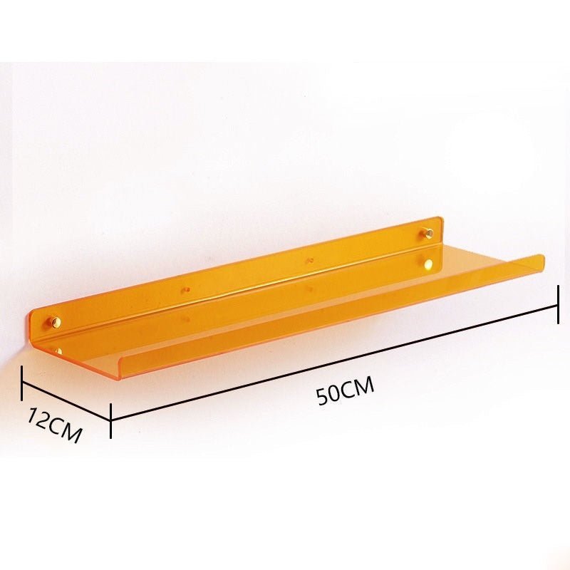 Invisible Wall-Mounted Acrylic Floating Shelves