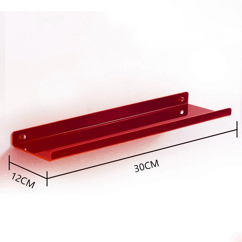 Invisible Wall-Mounted Acrylic Floating Shelves