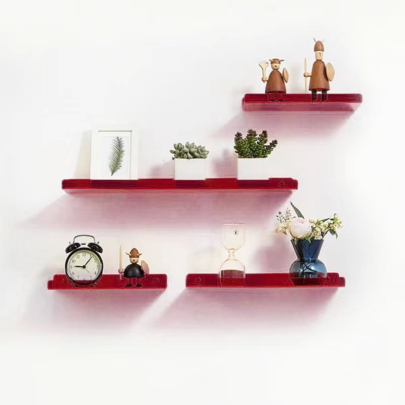 Invisible Wall-Mounted Acrylic Floating Shelves