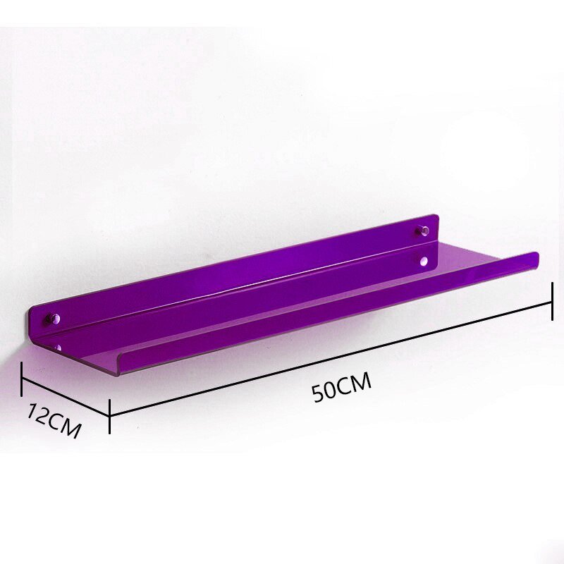 Invisible Wall-Mounted Acrylic Floating Shelves
