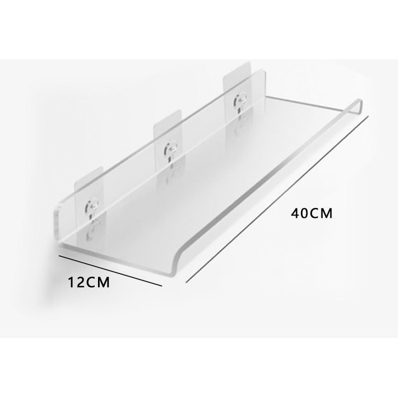 Invisible Wall-Mounted Acrylic Floating Shelves