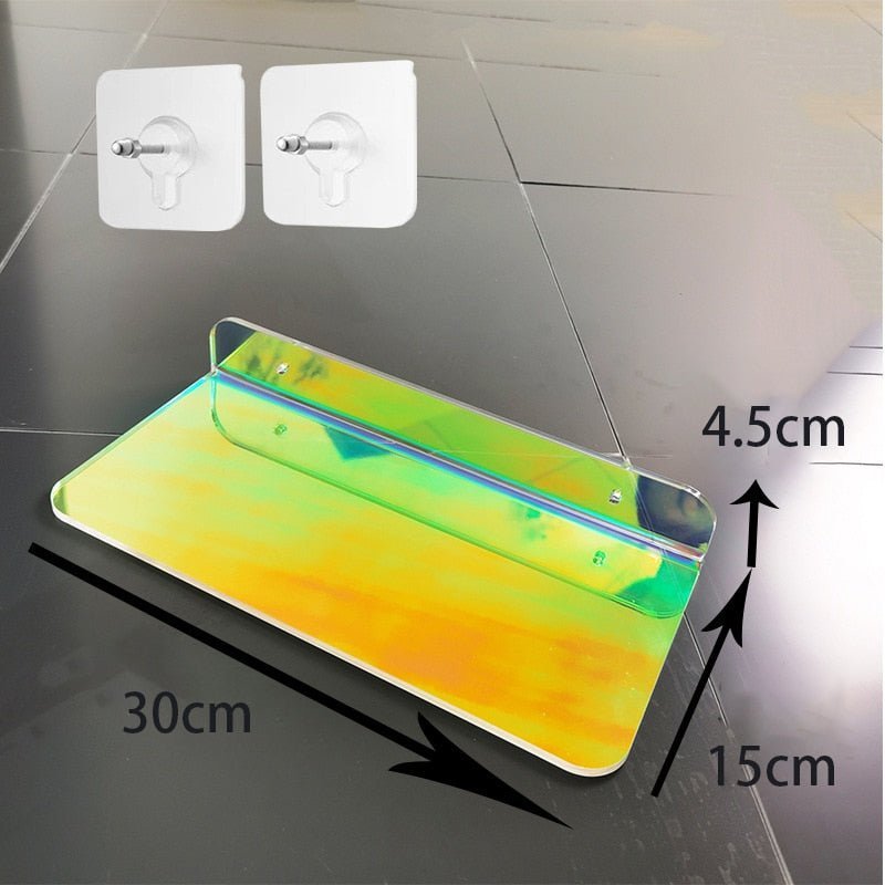 Invisible Wall-Mounted Acrylic Floating Shelves