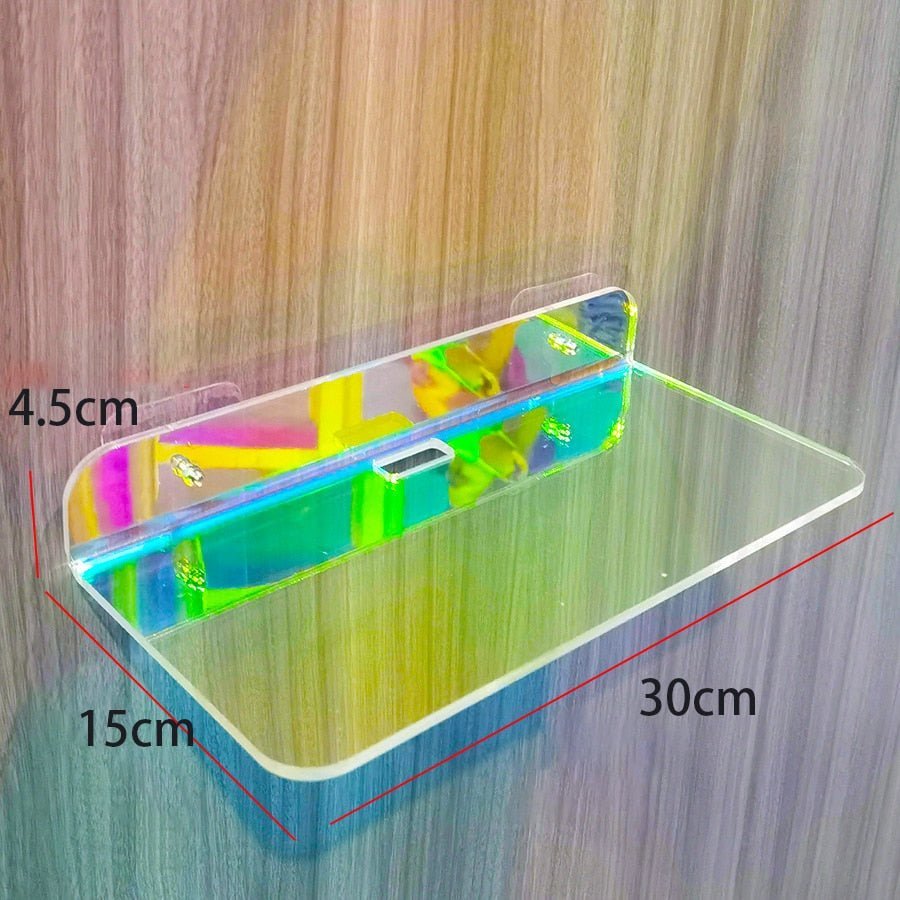 Invisible Wall-Mounted Acrylic Floating Shelves