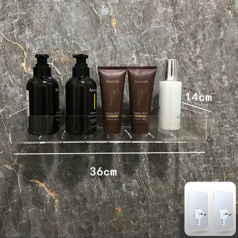 Invisible Wall-Mounted Acrylic Floating Shelves