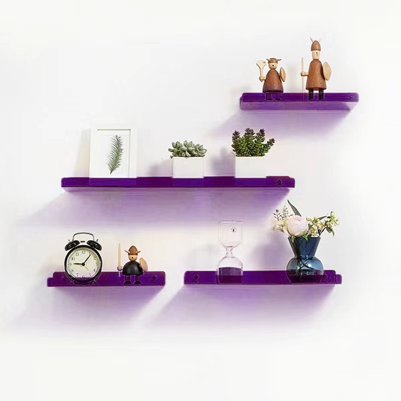 Invisible Wall-Mounted Acrylic Floating Shelves