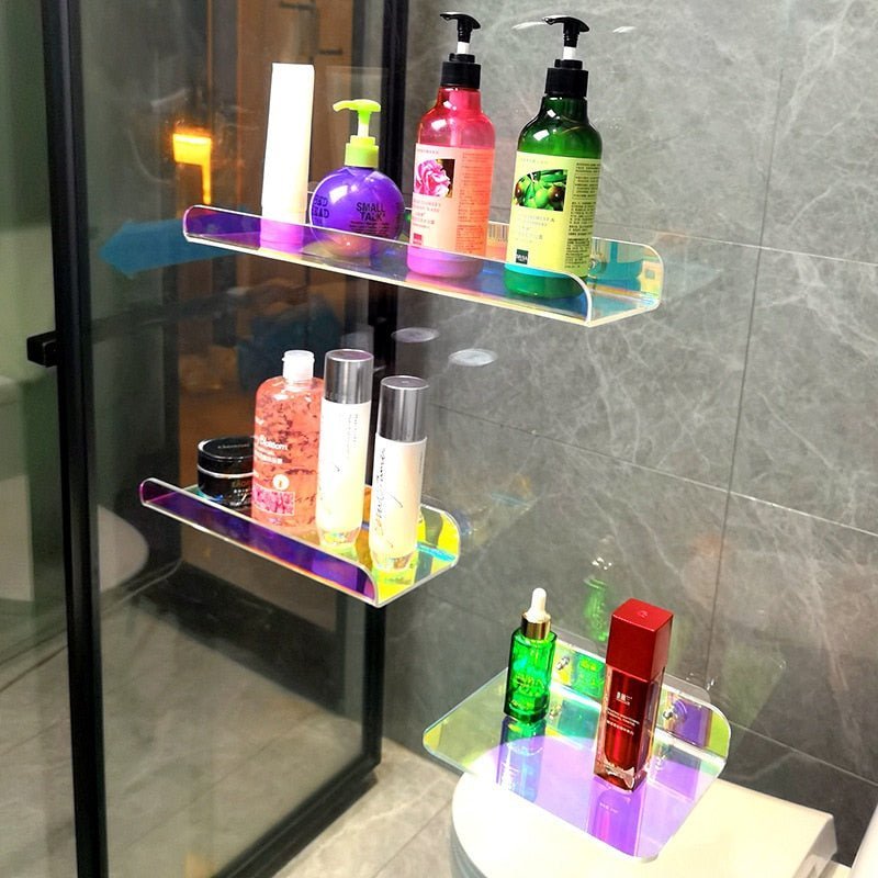 Invisible Wall-Mounted Acrylic Floating Shelves