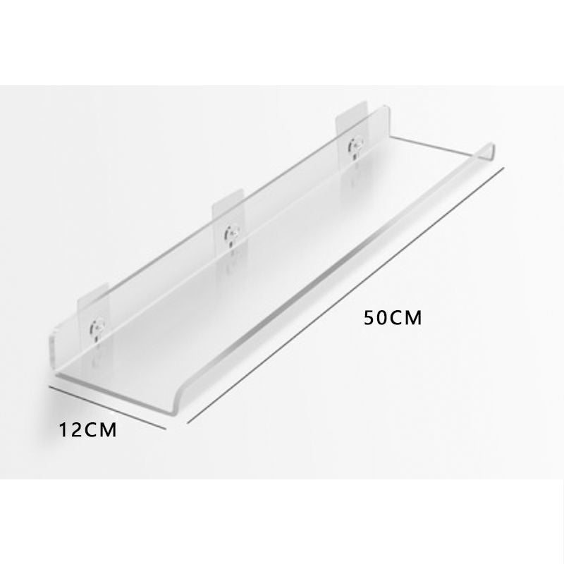 Invisible Wall-Mounted Acrylic Floating Shelves