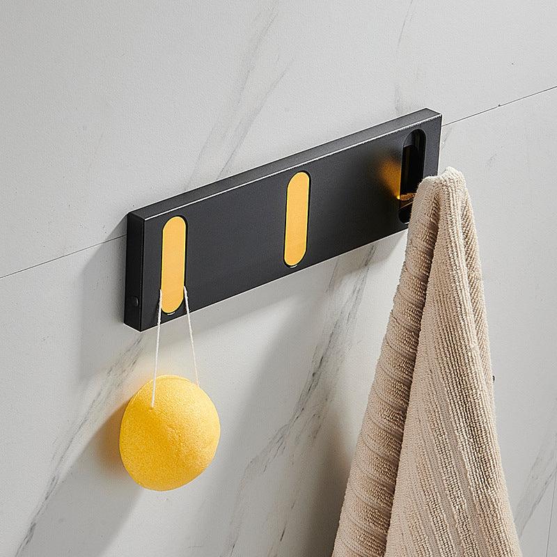 Minimalist Metal Hook Shelf with Discreet Design