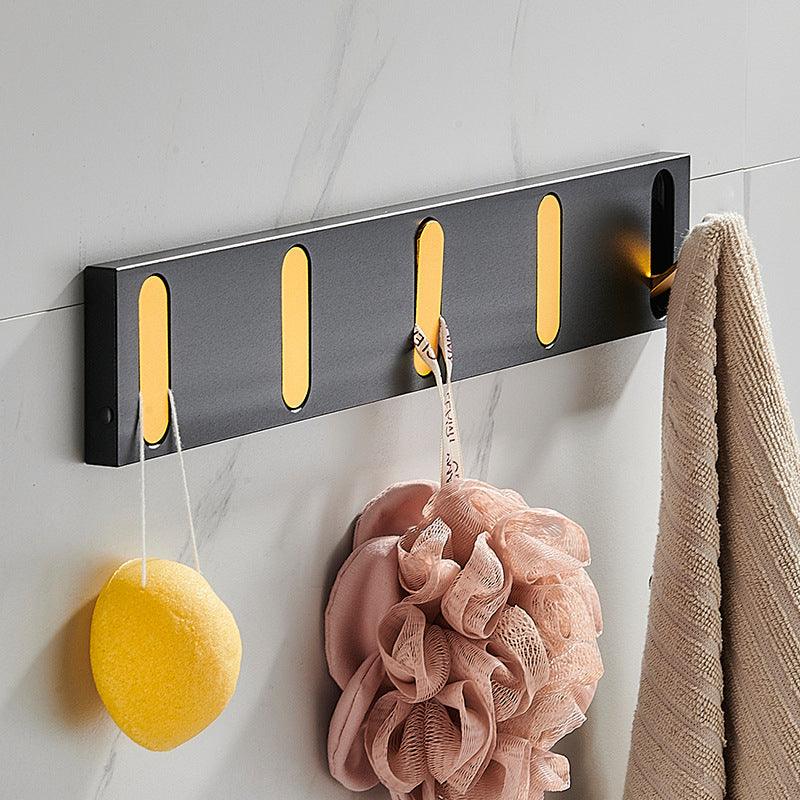 Minimalist Metal Hook Shelf with Discreet Design
