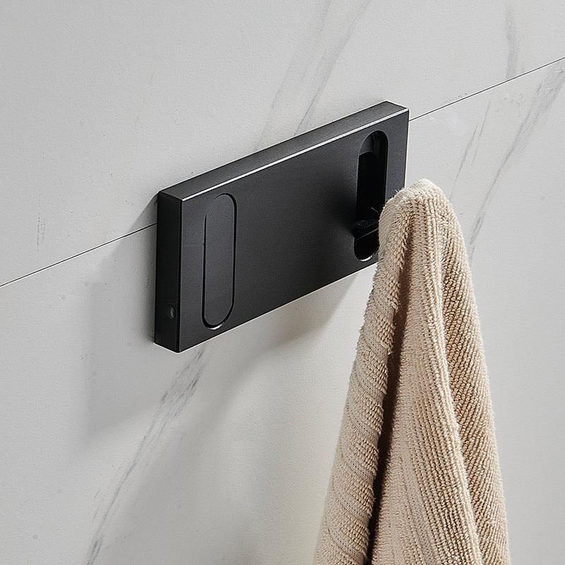 Minimalist Metal Hook Shelf with Discreet Design
