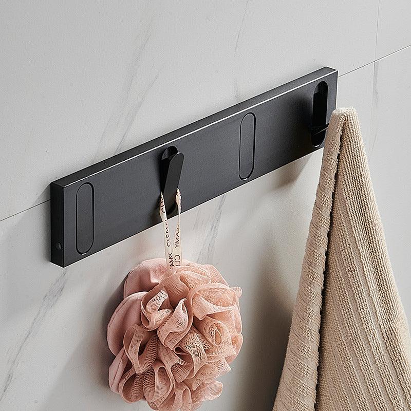 Minimalist Metal Hook Shelf with Discreet Design