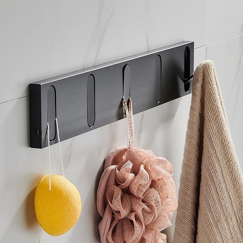 Minimalist Metal Hook Shelf with Discreet Design