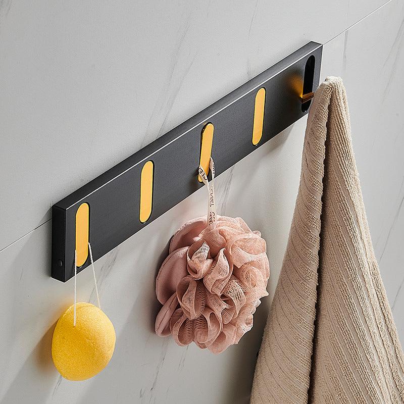 Minimalist Metal Hook Shelf with Discreet Design