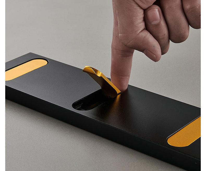 Minimalist Metal Hook Shelf with Discreet Design