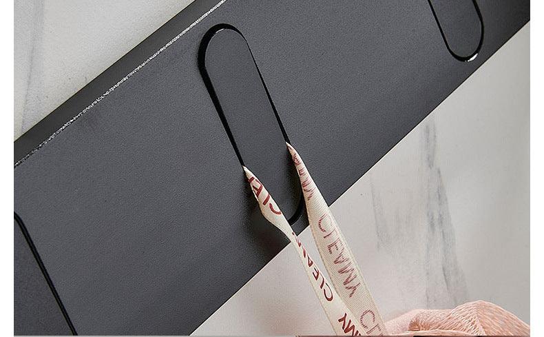 Minimalist Metal Hook Shelf with Discreet Design