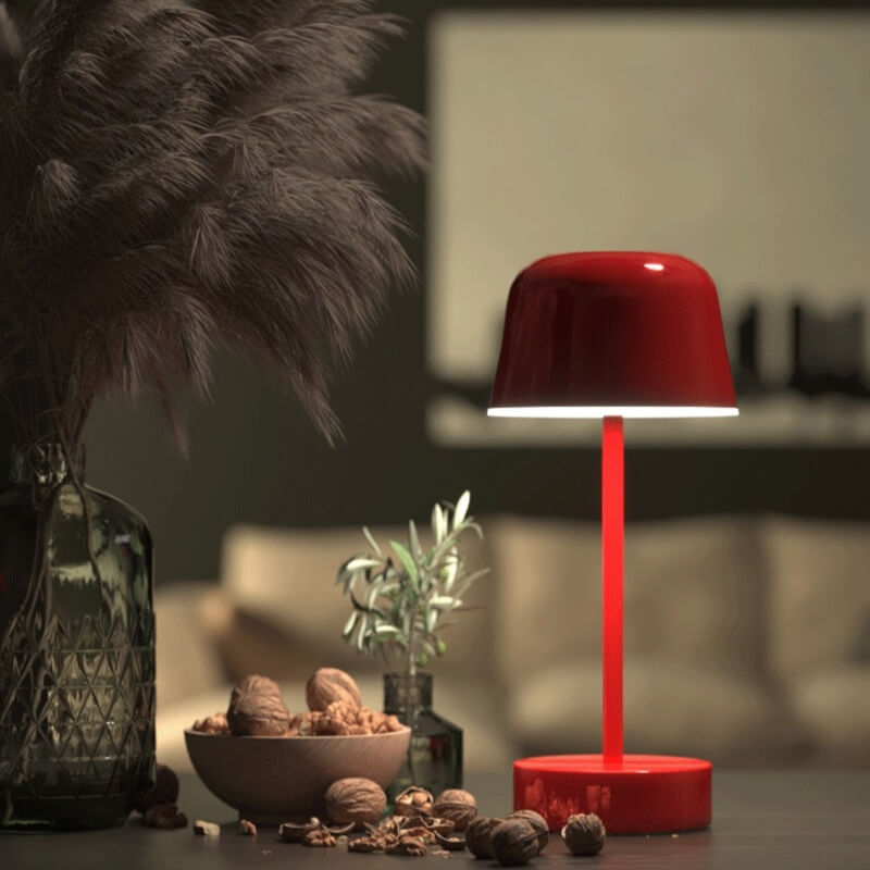 Rechargeable Modern Metal Table Lamp with Adjustable Light