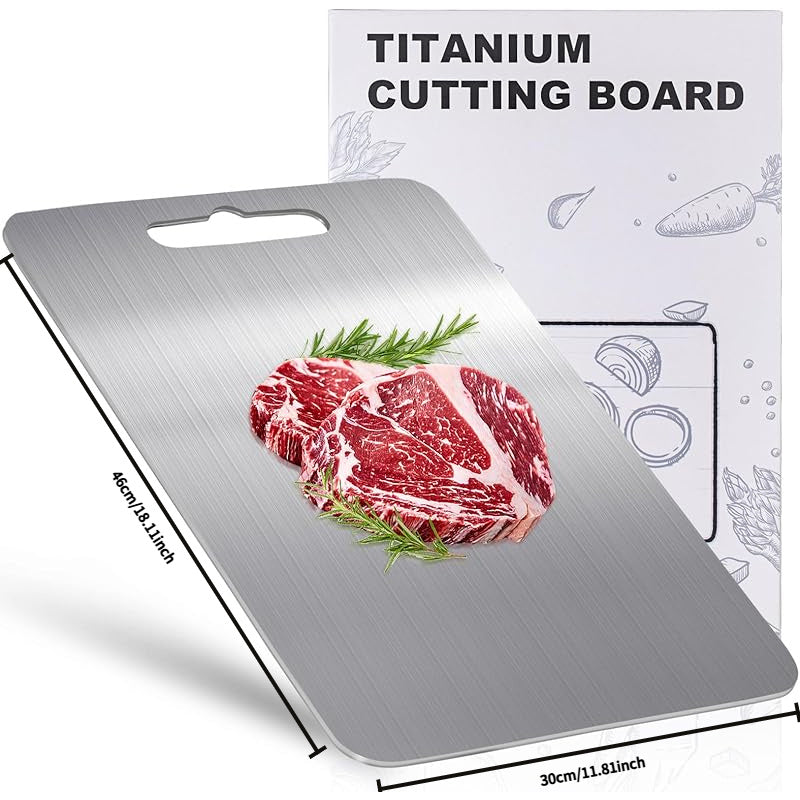 Durable Metal Cutting Board for Safe Food Preparation