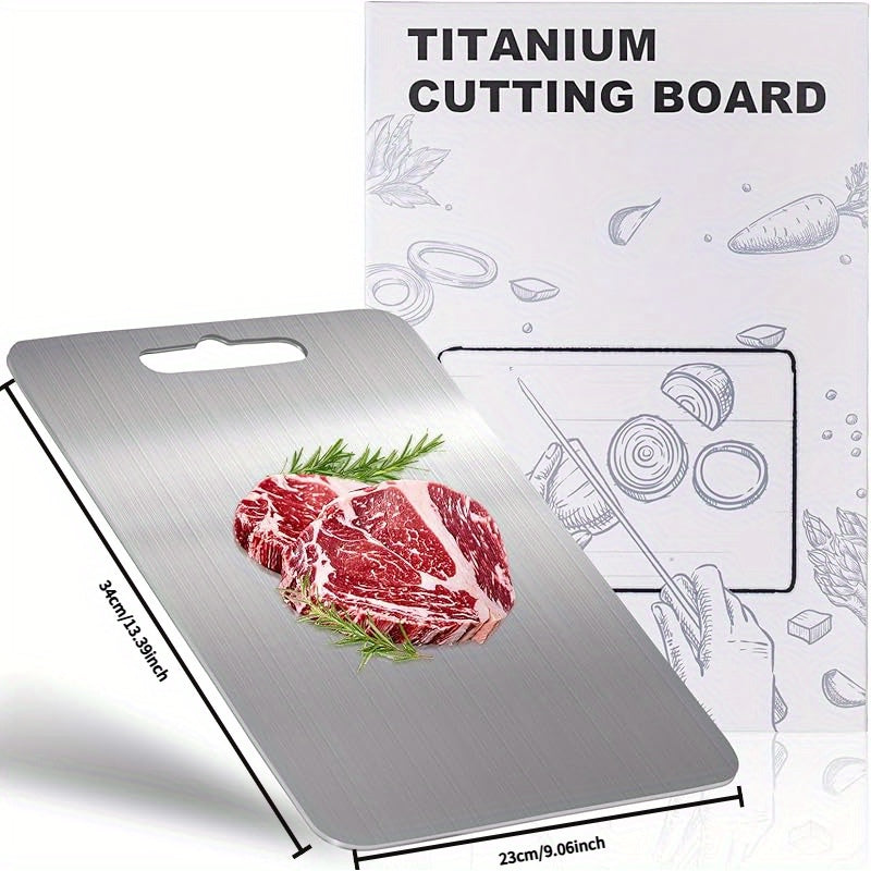 Durable Metal Cutting Board for Safe Food Preparation