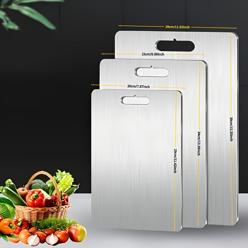 Durable Metal Cutting Board for Safe Food Preparation