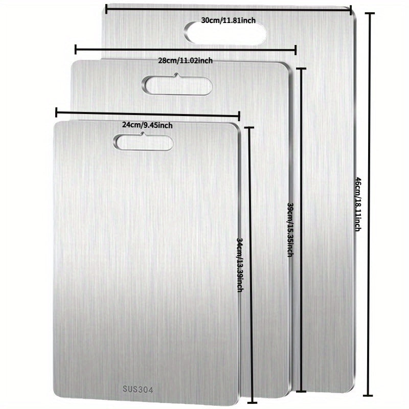 Durable Metal Cutting Board for Safe Food Preparation