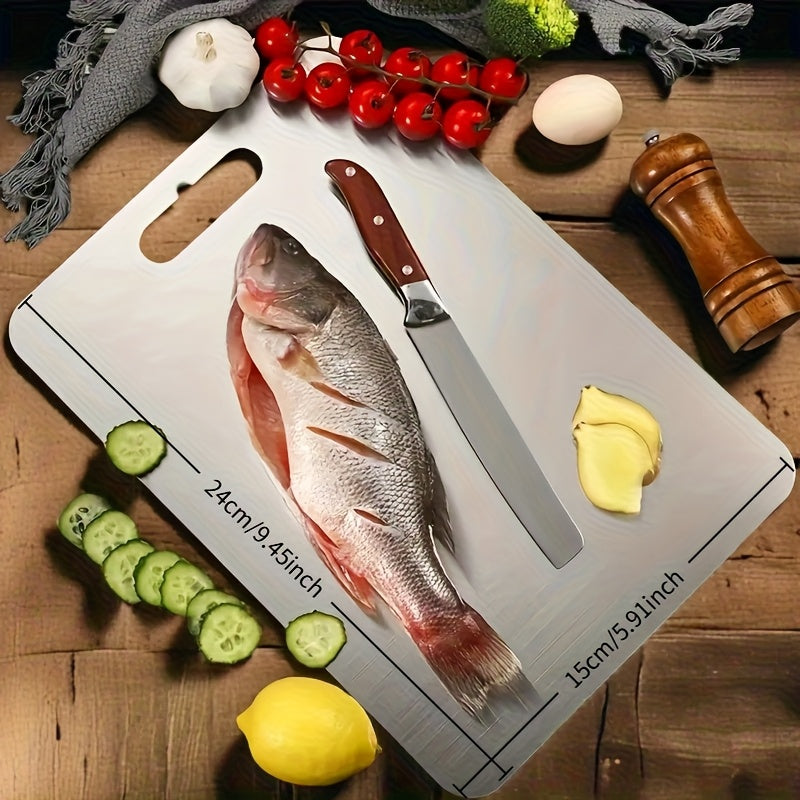 Durable Metal Cutting Board for Safe Food Preparation