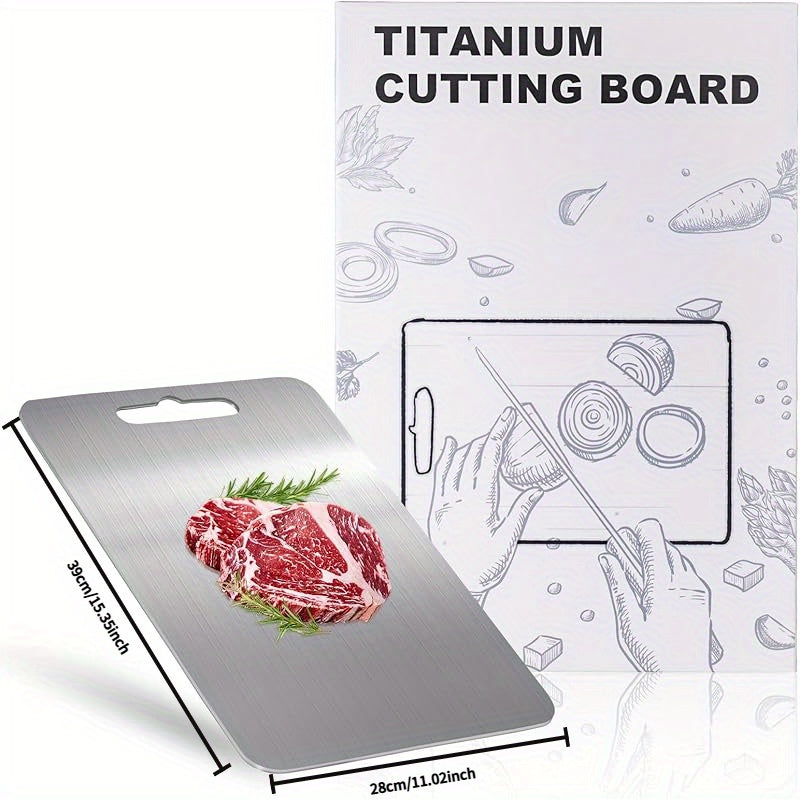 Durable Metal Cutting Board for Safe Food Preparation