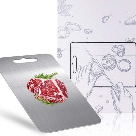 Durable Metal Cutting Board for Safe Food Preparation